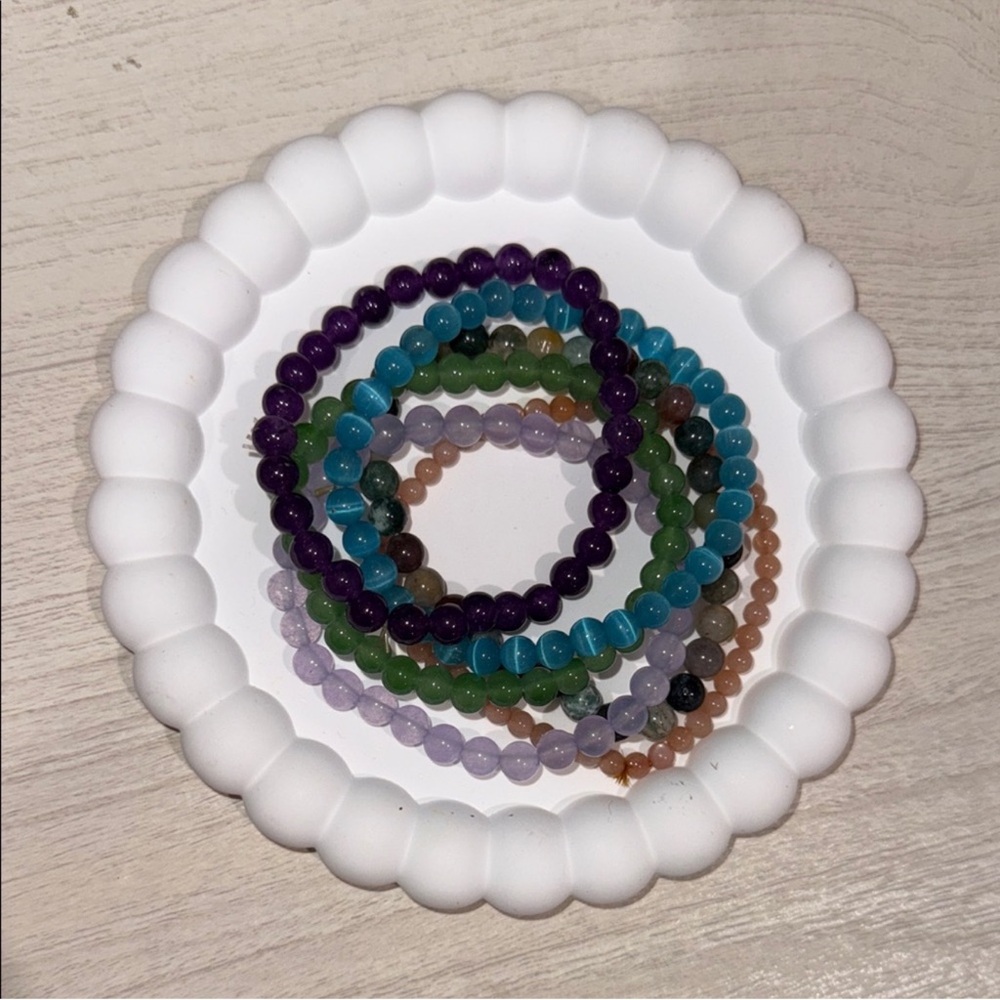 Colorful Beaded Bracelets Set
